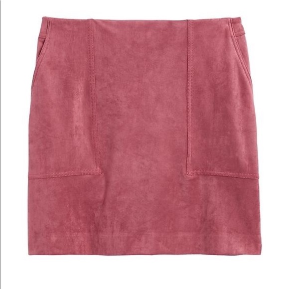Banana republic rose vegan suede skirt NEW 2 - Picture 3 of 7